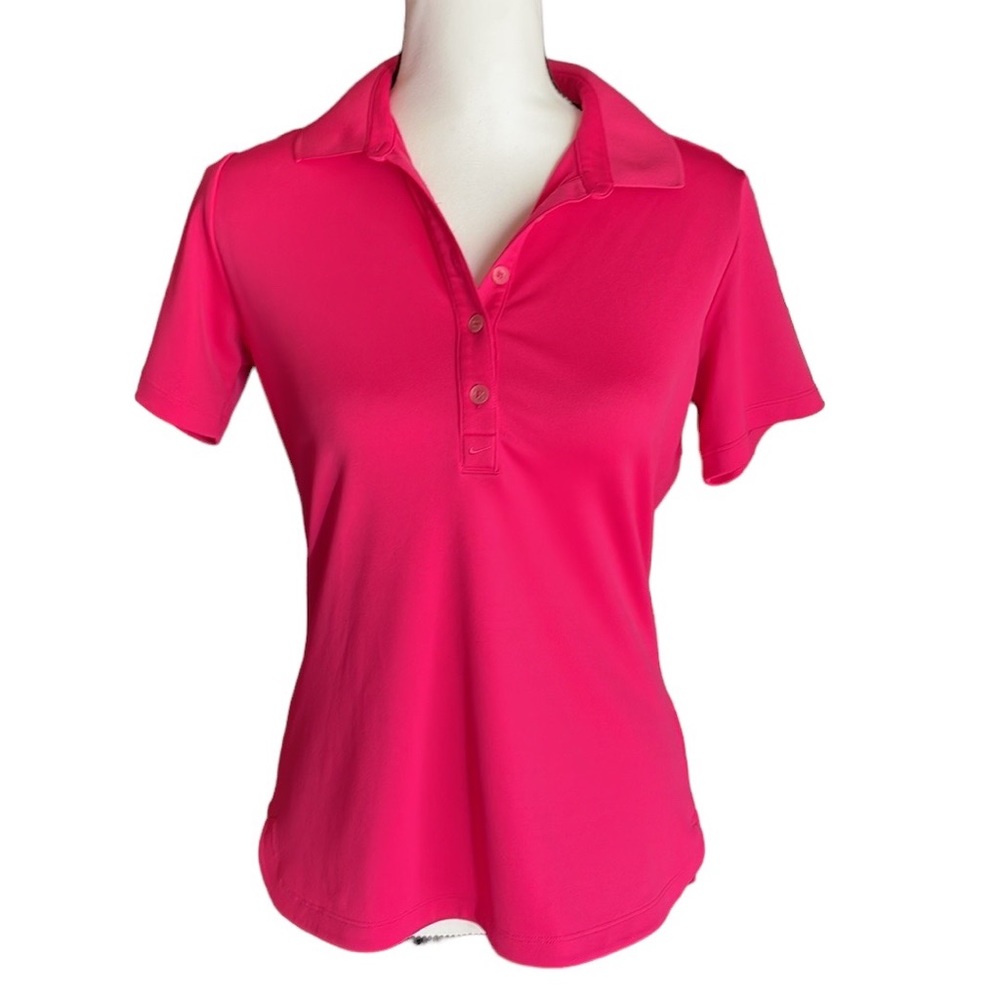 Nike Golf Dryfit Tour Performance Hot Pink Polo M
